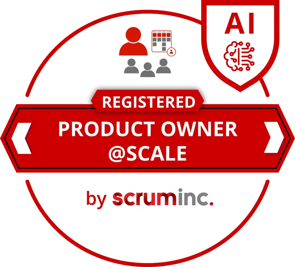 Registered Product Owner@Scale Badge